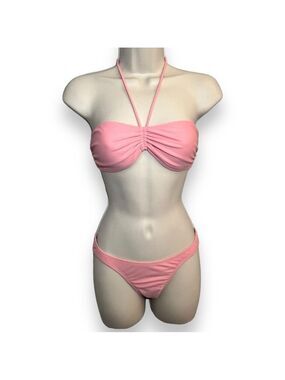 Newport News Women’s Bandeau Bikini Blush Size 4